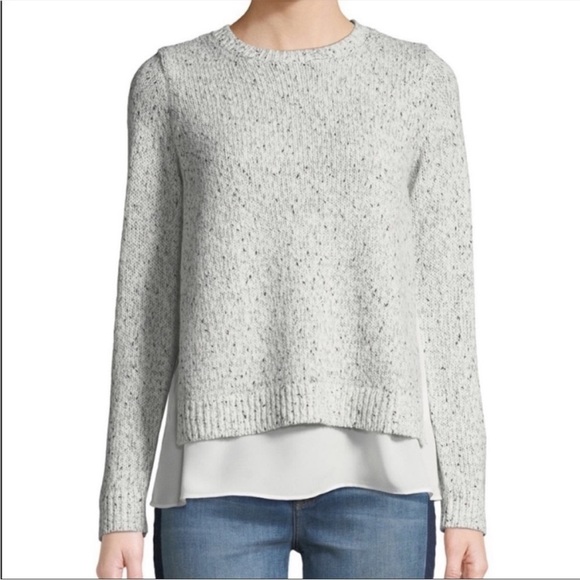 Club Monaco Kaelane Mixed Media Sweater -0/XS - Picture 4 of 4